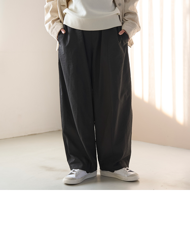ポリツイルコクーンパンツ