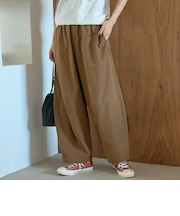 【再入荷/新色登場】ポリツイルコクーンパンツ(インフルエンサー紹介アイテム)