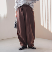 ポリツイルコクーンパンツ