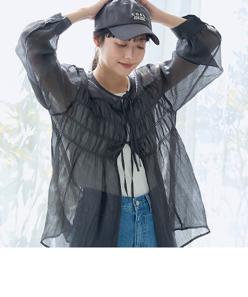 【セットアイテム】シアーシャーリングシャツカーデセット