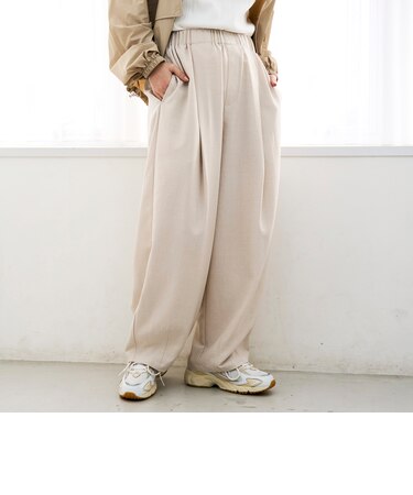 リネンタッチイージーカーブパンツ