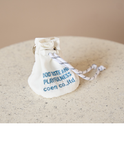 ロゴ刺繍 ミニ巾着ポーチキーホルダー