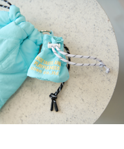 ロゴ刺繍 ミニ巾着ポーチキーホルダー