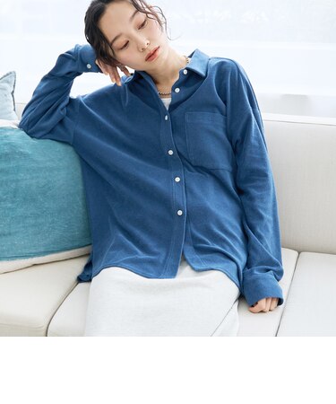 【Feel Soft】パイルレギュラーカラーシャツ