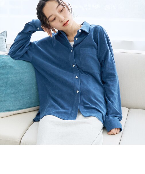 【Feel Soft】パイルレギュラーカラーシャツ