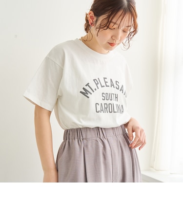 ピグメントアソートロゴプリントTシャツ