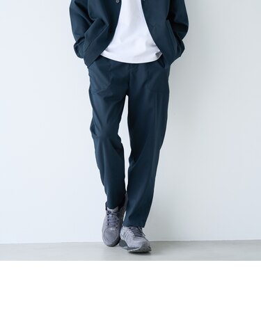 ハイブリットリネン リラックスパンツ【吸水速乾・防シワ・UVカット】