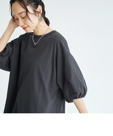 USAコットン ボリューム スリーブ 半袖Tシャツ