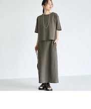 【セットアイテム】ナロースカートジャージーセットアップ