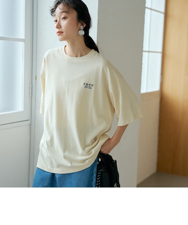 【新色登場】coen(コーエン)ロゴ刺繍 ユニT