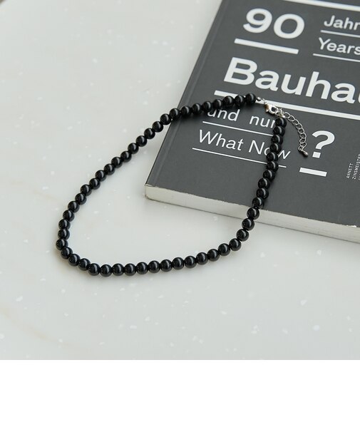 8mmボールビーズネックレス