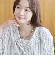 8mmボールビーズネックレス