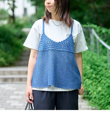 【再入荷 / 新色登場 / セットアイテム】クロシェキャミセットT