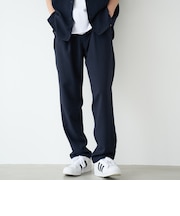 リネンライク1タックレギュラーパンツ【UVカット】