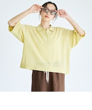 シアーリネン襟付きポロニット【Youtube紹介アイテム】