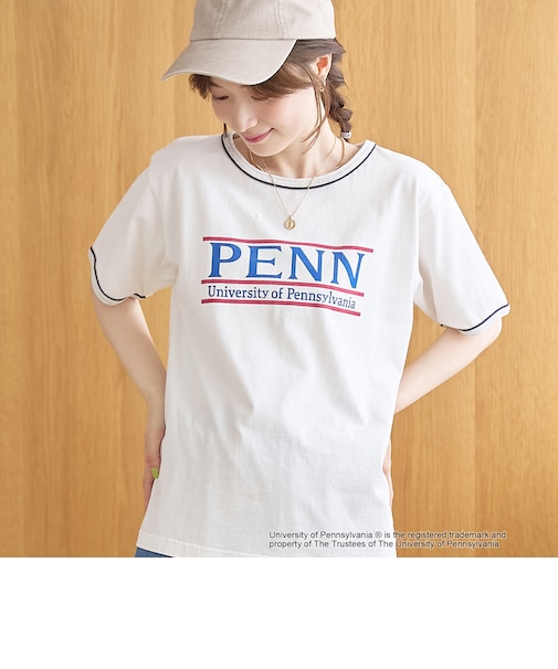 アソートカレッジロゴ 配色リンガーTシャツ