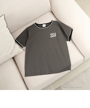 アソートカレッジロゴ 配色リンガーTシャツ