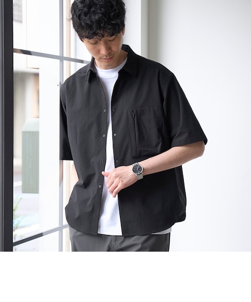 ストレッチ、吸水速乾性、通気性、防シワ、UVカット】ストレッチテック
