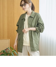 コットンリップストップ サファリジャケット