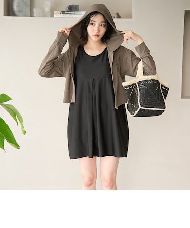 【2点セット/WEB限定】オールインワン＋ラッシュガード スイムウエア（UVカット）