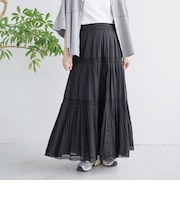 【MARKET（マーケット）】 レースティアードスカート