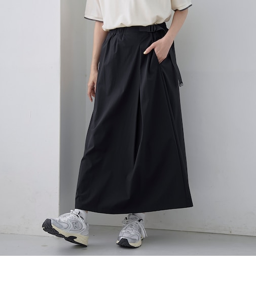 【接触冷感/UVカット】C.mt 撥水ラップデザインフレアスカート