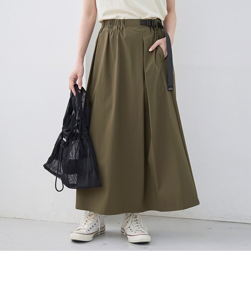 【接触冷感/UVカット】C.mt 撥水ラップデザインフレアスカート