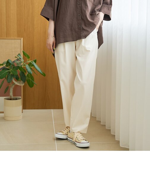 【定番/接触冷感】イージービューティーテーパードパンツ（WEB限定サイズあり）