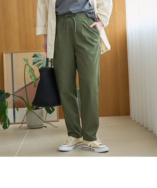 【定番/接触冷感】イージービューティーテーパードパンツ（WEB限定サイズあり）