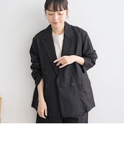【接触冷感】リネンレーヨンテーラードジャケット