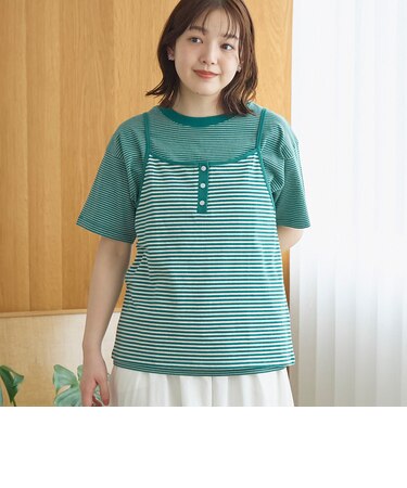 【セットアイテム】ヘンリーネックキャミ アソートTシャツセット