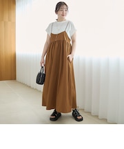 【セットアイテム】サッカーキャミワンピ フレンチスリーブTセット