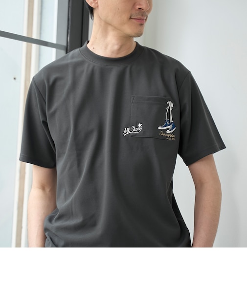 【WEB限定】converse （コンバース）ポケット付刺繍Ｔシャツ