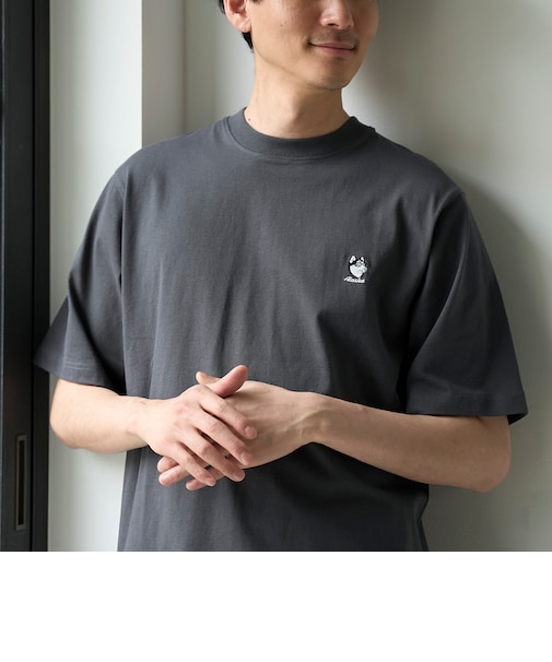 USAコットンアニマル刺繍Tシャツ