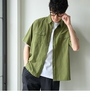 綿麻リラックスシャツ