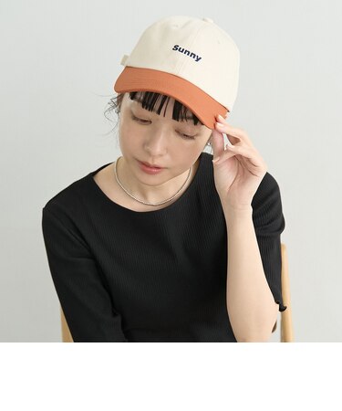 配色デザイン ロゴ刺繍ツートーンキャップ
