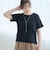 シャーリング風コンパクト半袖Tシャツ