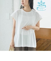 【Cool Hug Cotton / クールハグコットン】 フレンチスリーブTシャツ(接触冷感)
