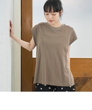 【Cool Hug Cotton / クールハグコットン】 フレンチスリーブTシャツ（接触冷感）