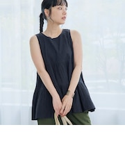 【Lipa（リパ）別注】ノースリーブ総刺繍ティアードブラウス