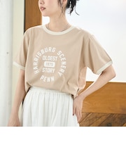 【汗染み軽減 / 接触冷感】アソートロゴリンガーTシャツ