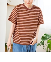 シアーマルチボーダーTシャツ