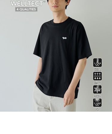 【UVカット・接触冷感・吸水速乾・遮熱性】Penneys × WELLTECT 別注ワンポイントTシャツ