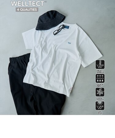 【UVカット・接触冷感・吸水速乾・遮熱性】Penneys × WELLTECT 別注ワンポイントTシャツ