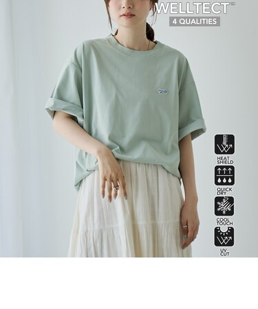 【UVカット・接触冷感・吸水速乾・遮熱性】Penneys × WELLTECT 別注ワンポイントTシャツ