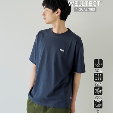 【UVカット・接触冷感・吸水速乾・遮熱性】Penneys × WELLTECT 別注ワンポイントTシャツ