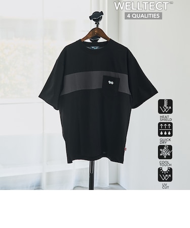 【UVカット・接触冷感・吸水速乾・遮熱性】Penneys × WELLTECT  別注配色切り替えTシャツ