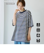 【UVカット・接触冷感・吸水速乾・遮熱性】Penneys × WELLTECT 別注ボーダーTシャツ