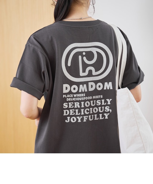 【DOMDOM（ドムドム）×coen】アソートロゴプリントユニTシャツ（WEB限定サイズあり）