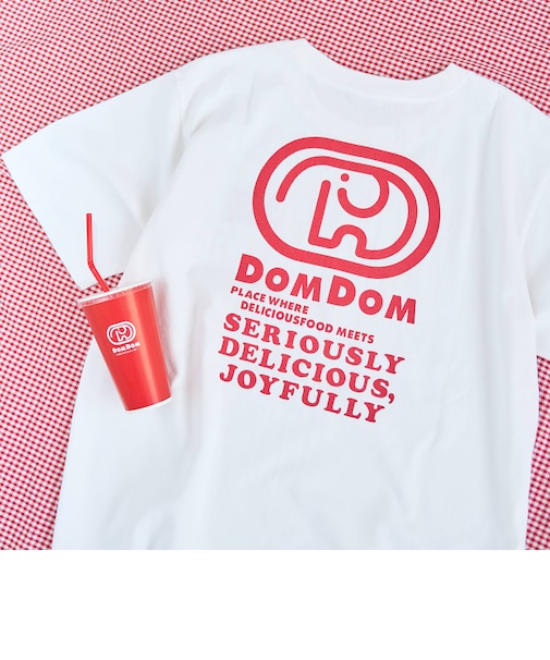【DOMDOM（ドムドム）×coen】アソートロゴプリントユニTシャツ（WEB限定サイズあり）